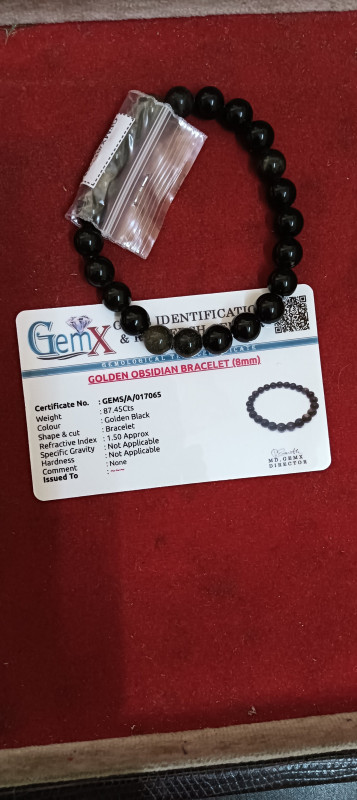 Golden Obsidian Bracelet