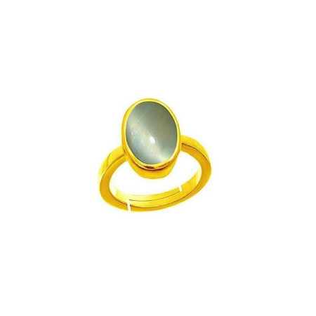 Original Natural Cat Eye Stone Ring (Lehsunia Stone Ring) Adjustable Ring