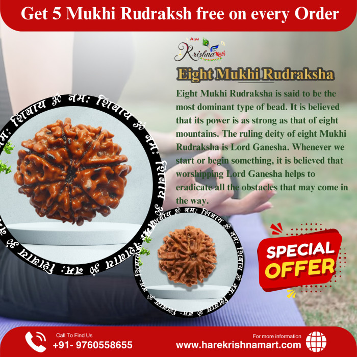 8 Mukhi Rudraksha Original Nepali (8 Mukhi Rudraksha)