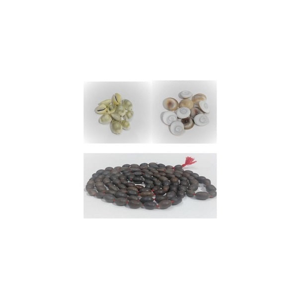 Kamal Gatta Mala, Gomati Chakra & Yellow Laxmi Cowrie